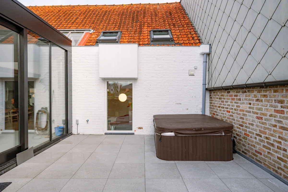 Jacuzzi op het dakterras van Casa Miro